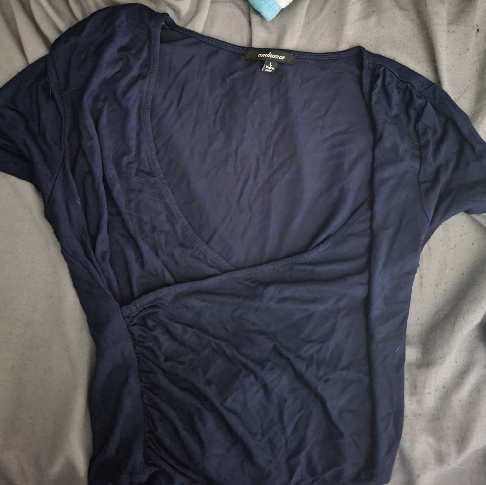 Juniors Ambiance short sleeve shirt size Large